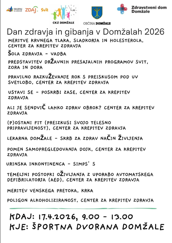 Dan zdravja v Domžalah